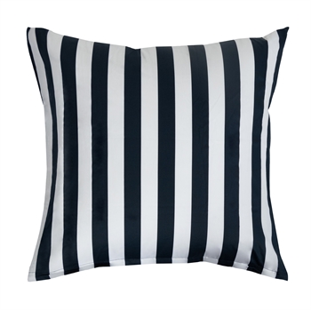 Pudebetræk 50x70 cm - Nordic Stripe - Mørkeblå og hvid - 100% Bomuldssatin 